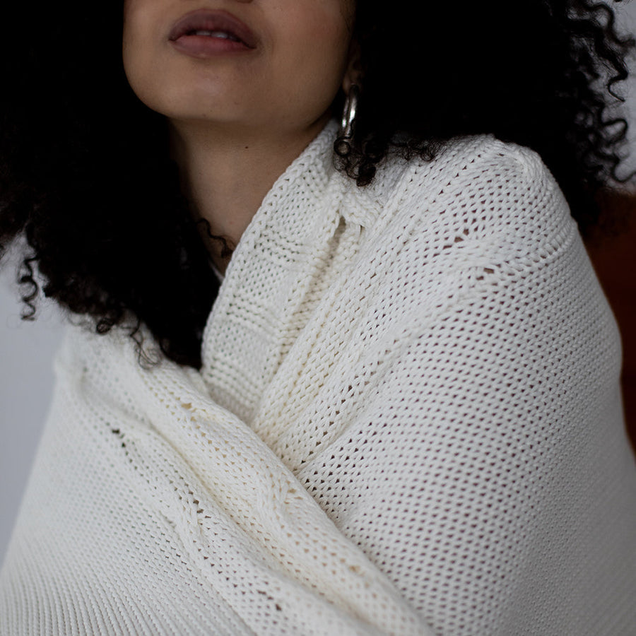 Classic Organic Cotton Throw Blanket