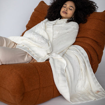 Classic Organic Cotton Throw Blanket