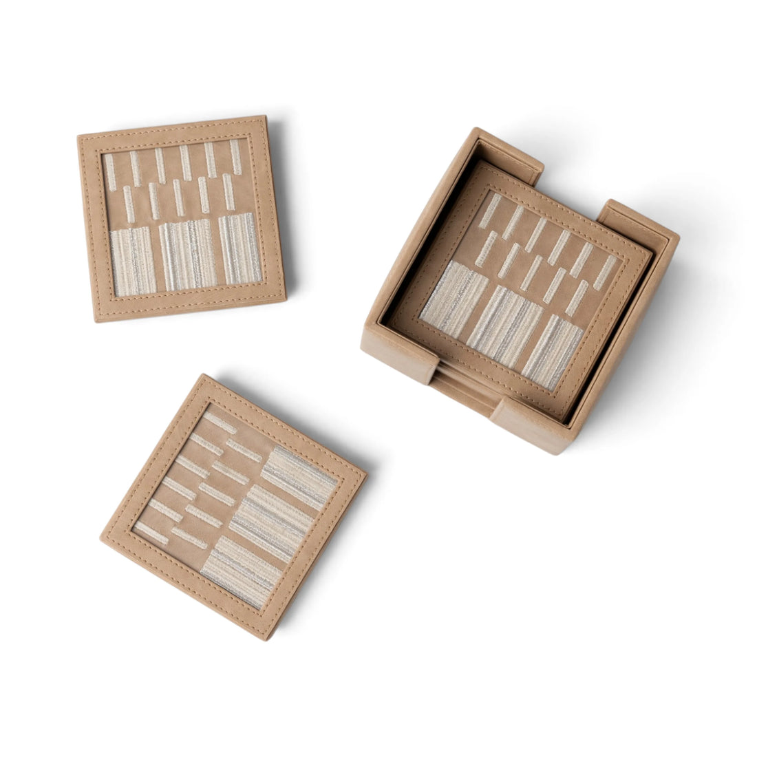 Taal Vegan Leather Coaster Set