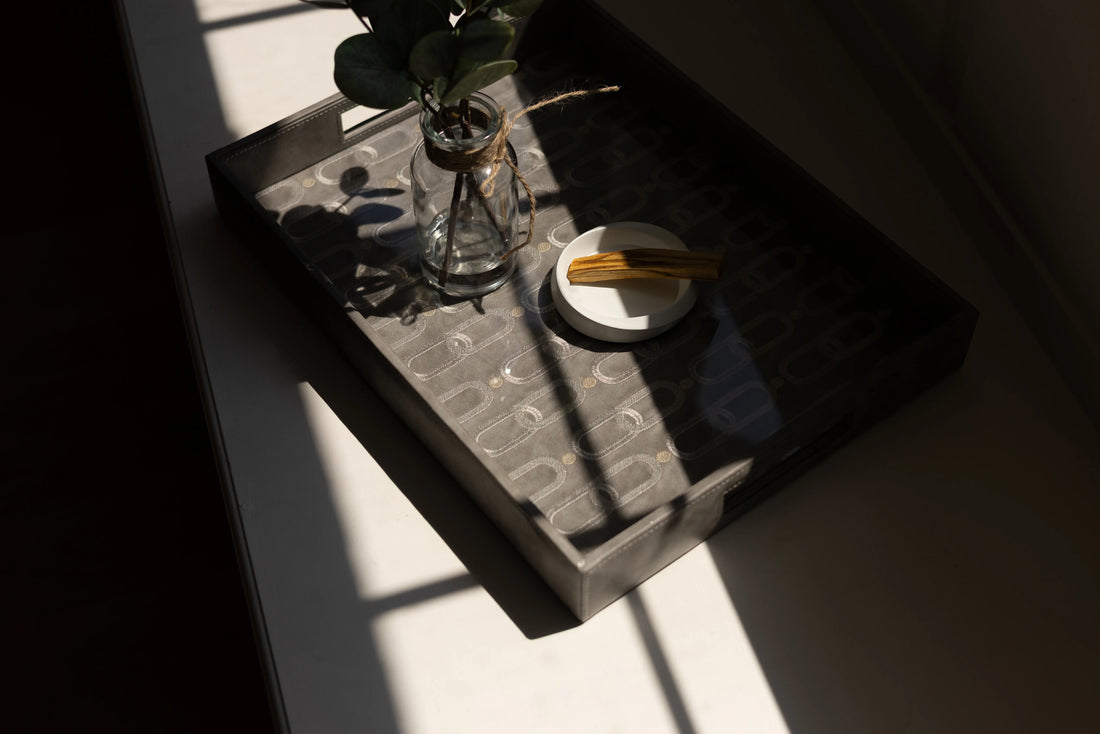Lasya Vegan Leather Tray - Rectangle