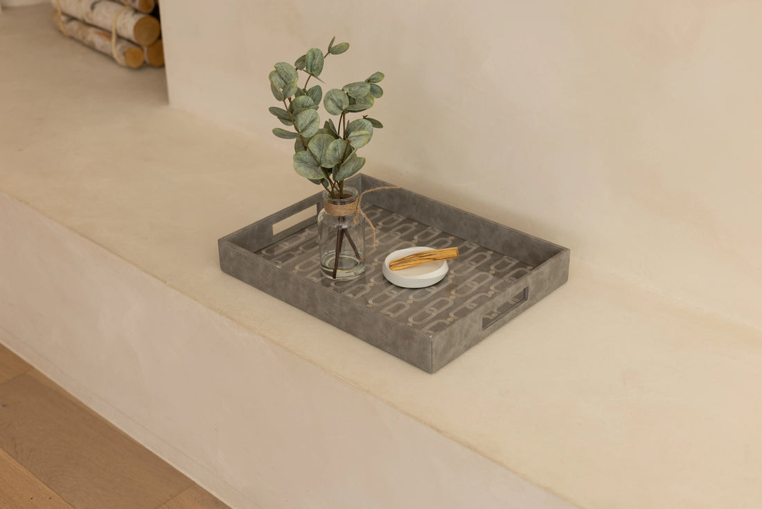 Lasya Vegan Leather Tray - Rectangle