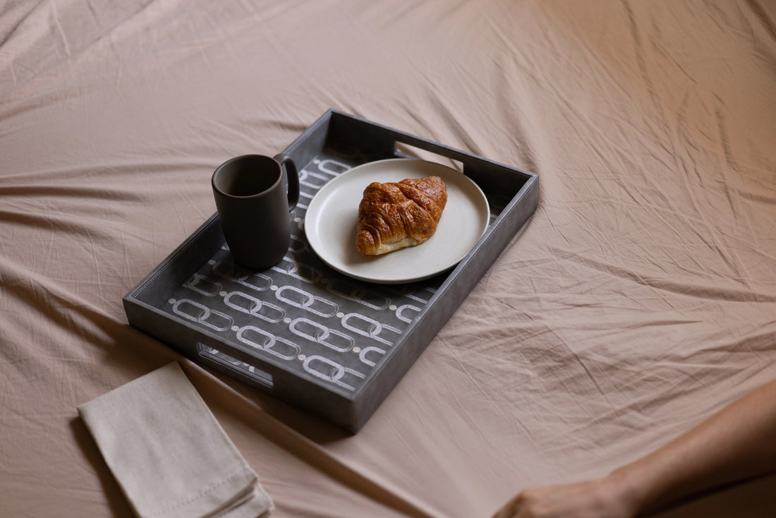 Lasya Vegan Leather Tray - Rectangle