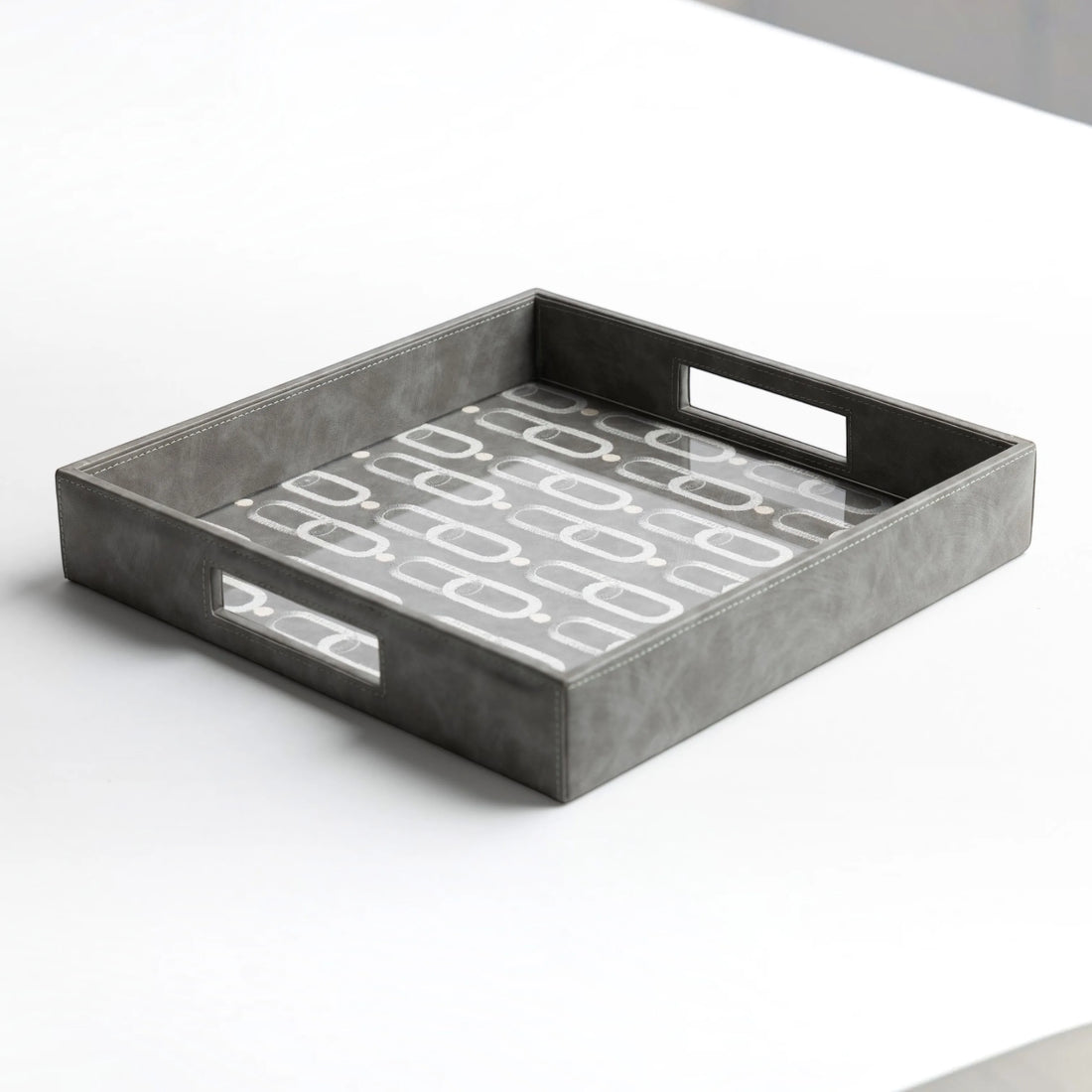 Lasya Vegan Leather Tray - Square