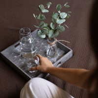 Lasya Vegan Leather Tray - Square