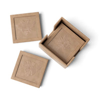 Madhu Vegan Leather Coaster Set