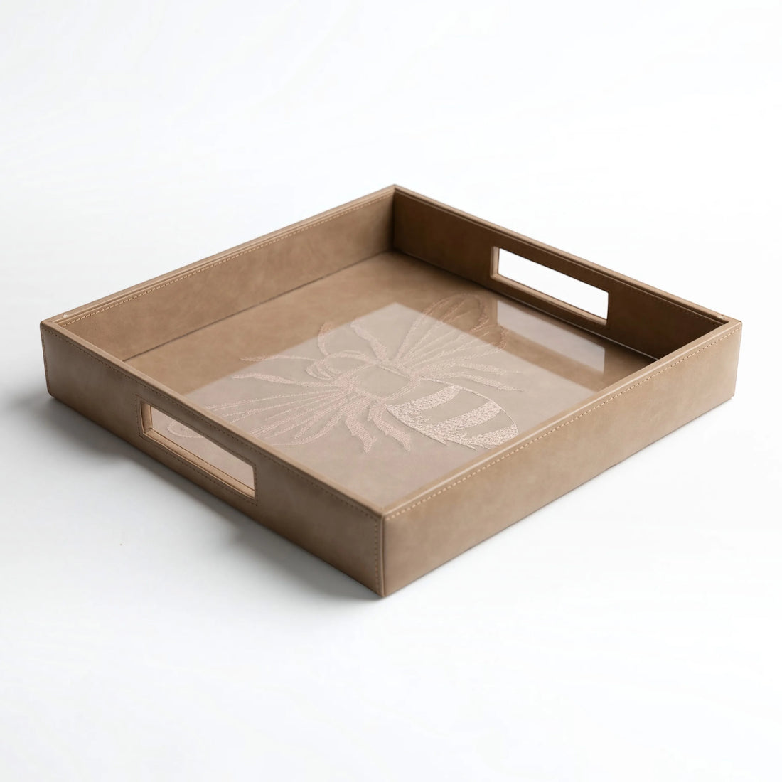 Madhu Vegan Leather Tray - Square