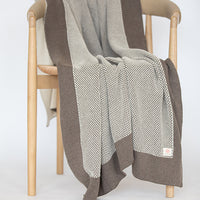 Eka Stipple Organic Cotton Throw Blanket