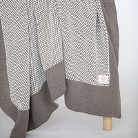 Eka Stipple Organic Cotton Throw Blanket