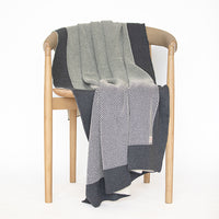 Eka Stipple Organic Cotton Throw Blanket