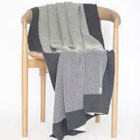 Eka Stipple Organic Cotton Throw Blanket