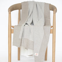 Eka Stipple Organic Cotton Throw Blanket