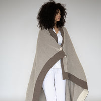 Eka Stipple Organic Cotton Throw Blanket