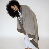 Eka Stipple Organic Cotton Throw Blanket