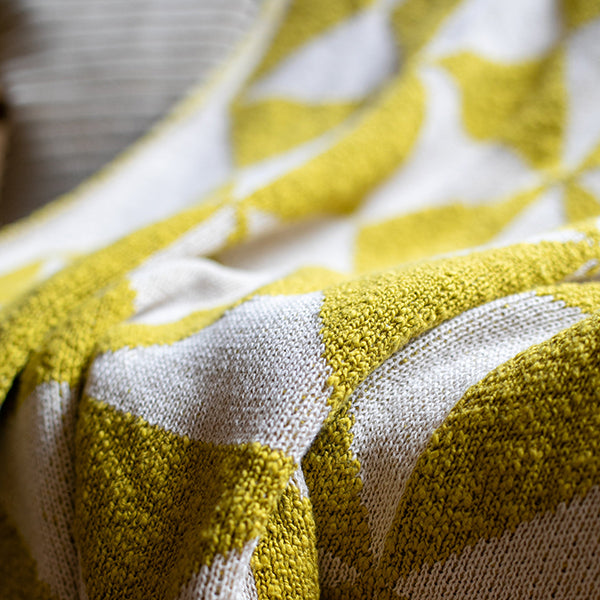Trikona Organic Cotton Knit Throw Blanket