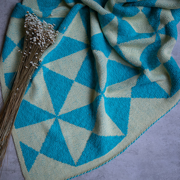 Trikona Organic Cotton Knit Throw Blanket