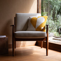 Dual Hearts Organic Cotton Cushion
