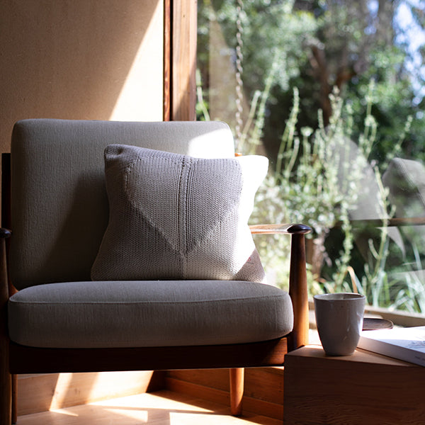 Dual Hearts Organic Cotton Cushion