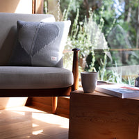 Dual Hearts Organic Cotton Cushion