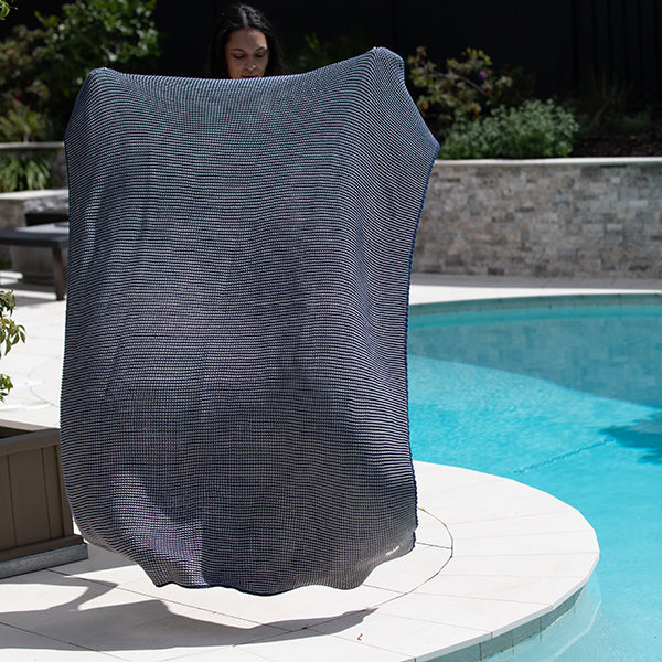Zreyas Organic Cotton Knit Throw Blanket