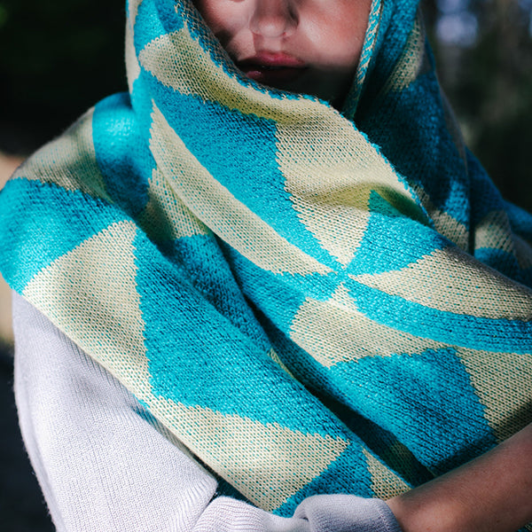Trikona Organic Cotton Knit Throw Blanket