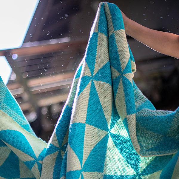 Trikona Organic Cotton Knit Throw Blanket