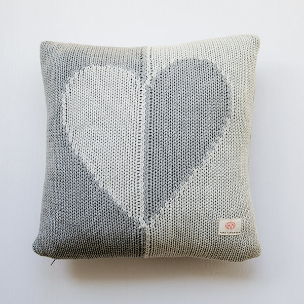 Dual Hearts Organic Cotton Cushion