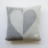 Dual Hearts Organic Cotton Cushion