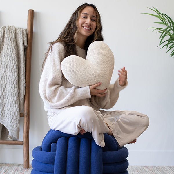 Cuddle Buddy Organic Cotton Heart Pillow