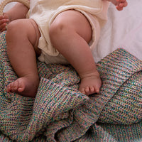 Unicorn Organic Cotton Baby Blanket and Bonnet Set