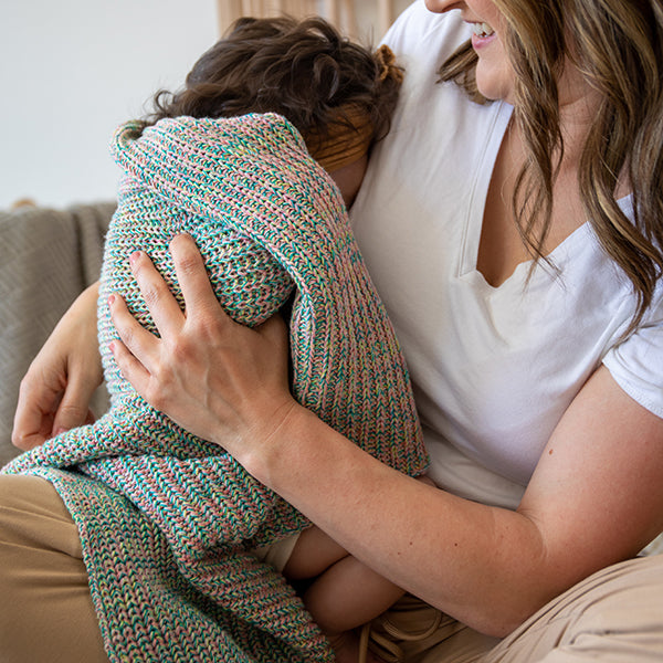 Unicorn Organic Cotton Baby Blanket and Bonnet Set