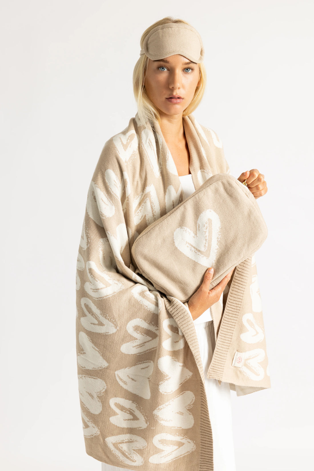 Shabby Hearts Linen Organic Cotton Travel Set