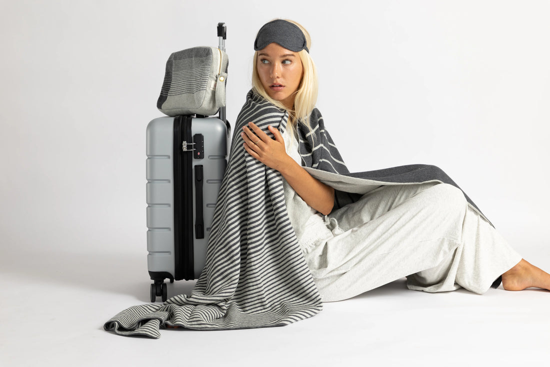Krama Dark Gray Organic Cotton Travel Set