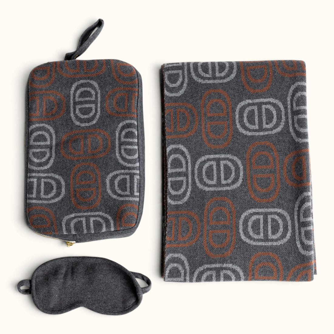 Vilas Gray Organic Cotton Travel Set