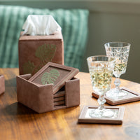 Palaash Vegan Leather Coaster Set