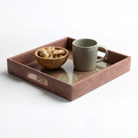 Palaash Vegan Leather Tray - Square