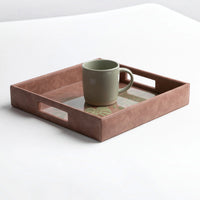 Palaash Vegan Leather Tray - Square