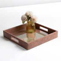Palaash Vegan Leather Tray - Square