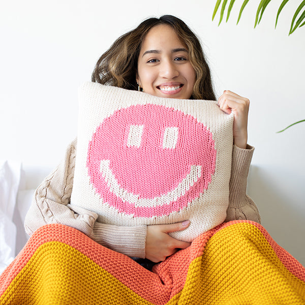 Smiley Organic Cotton Cushion