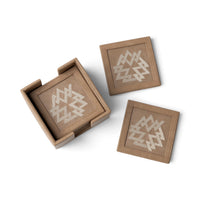 Ratna Vegan Leather Coaster Set