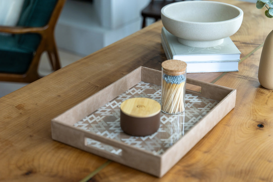 Ratna Vegan Leather Tray - Rectangle
