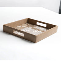 Ratna Vegan Leather Tray - Square