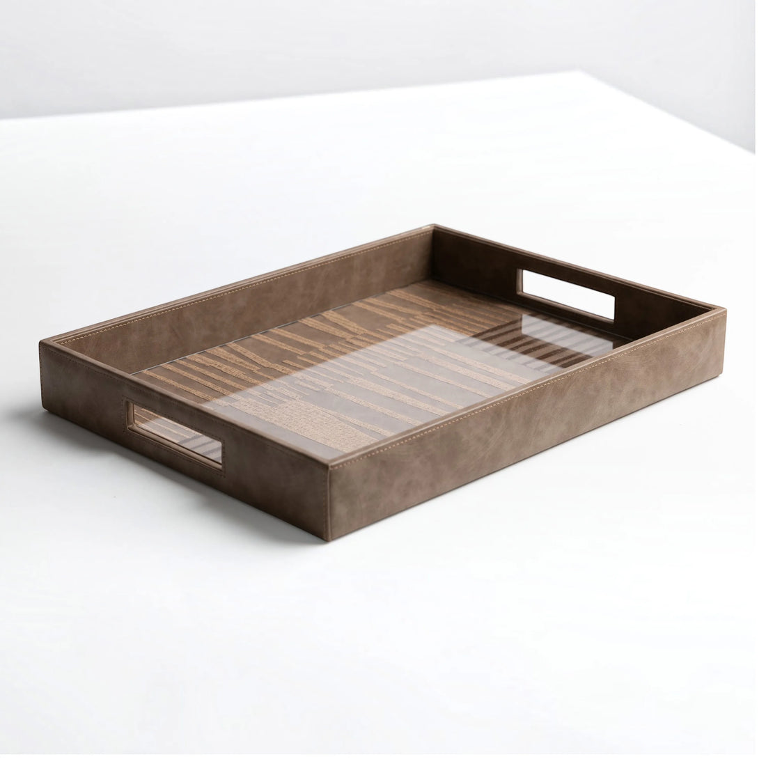 Vansh Vegan Leather Tray - Rectangle