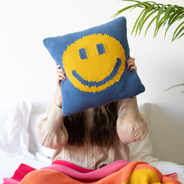 Smiley Organic Cotton Cushion