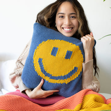 Smiley Organic Cotton Cushion