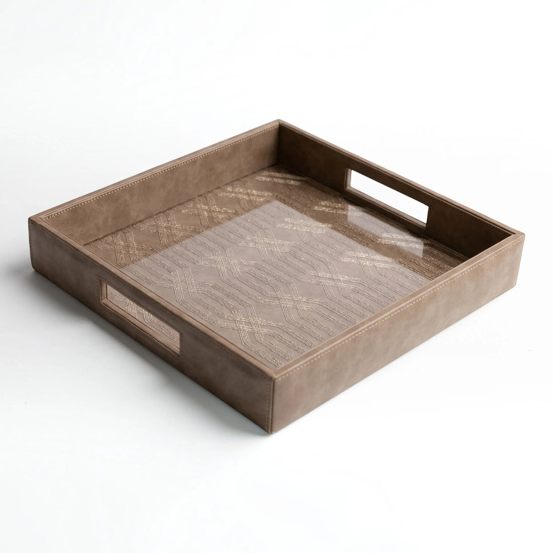 Lehar Vegan Leather Tray - Square