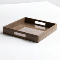 Vansh Vegan Leather Tray - Square