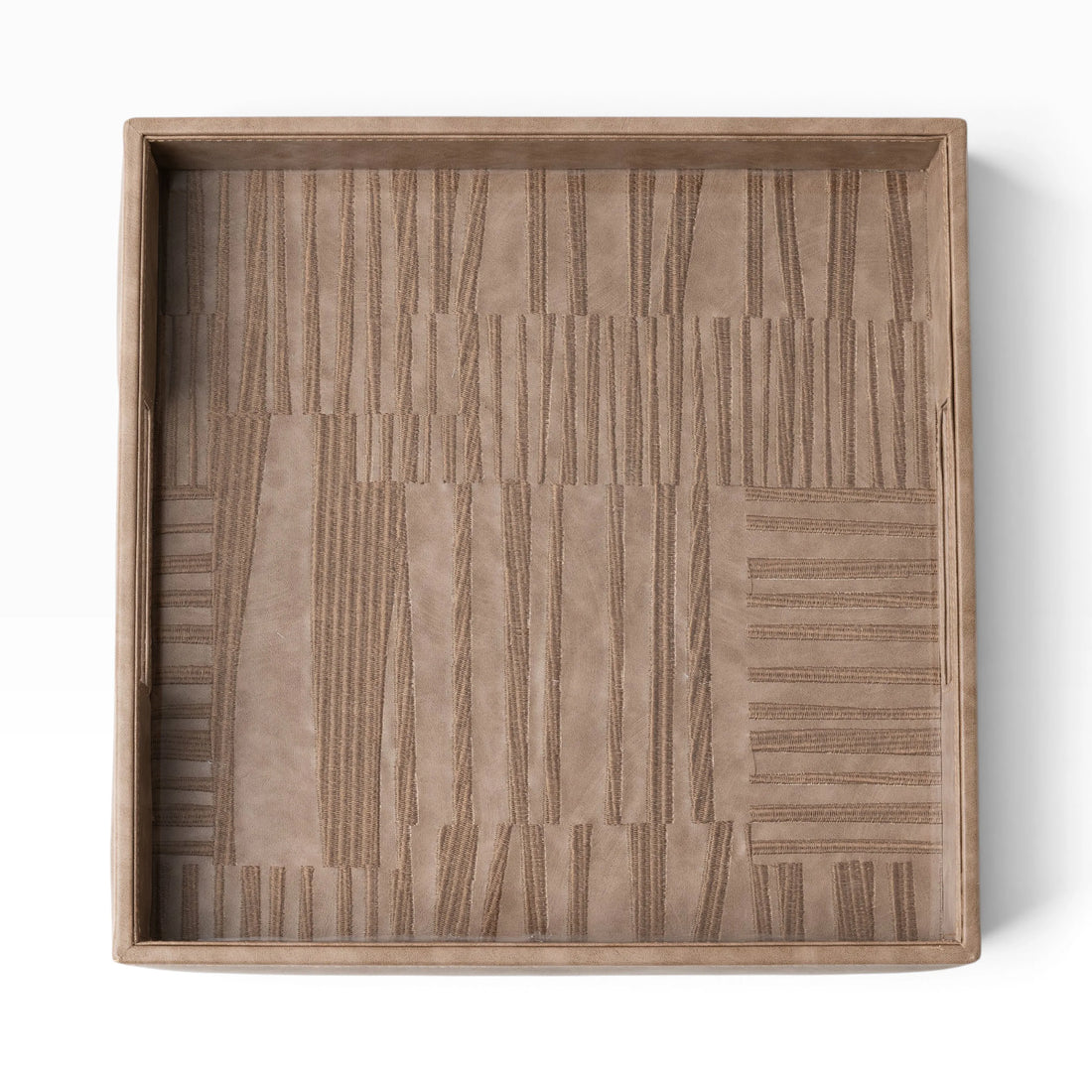Vansh Vegan Leather Tray - Square