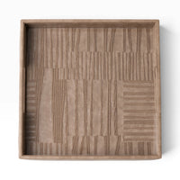 Vansh Vegan Leather Tray - Square