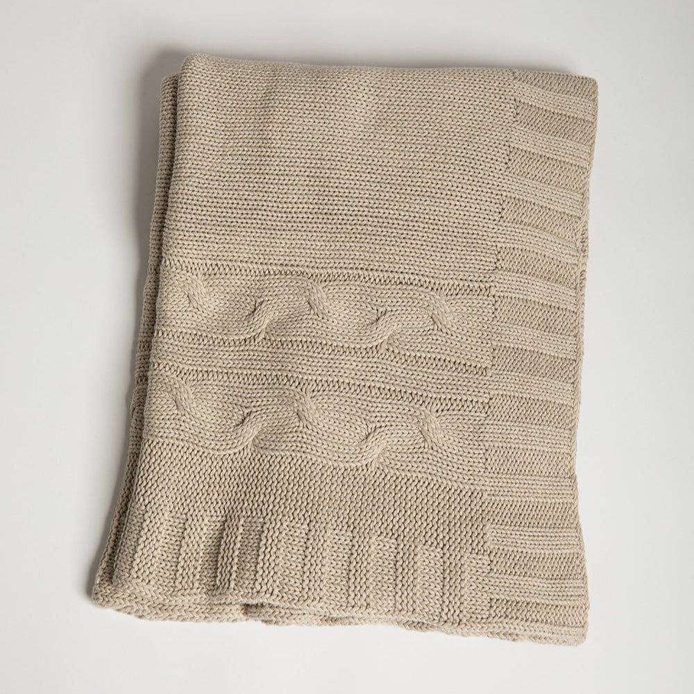 Classic Organic Cotton Throw Blanket