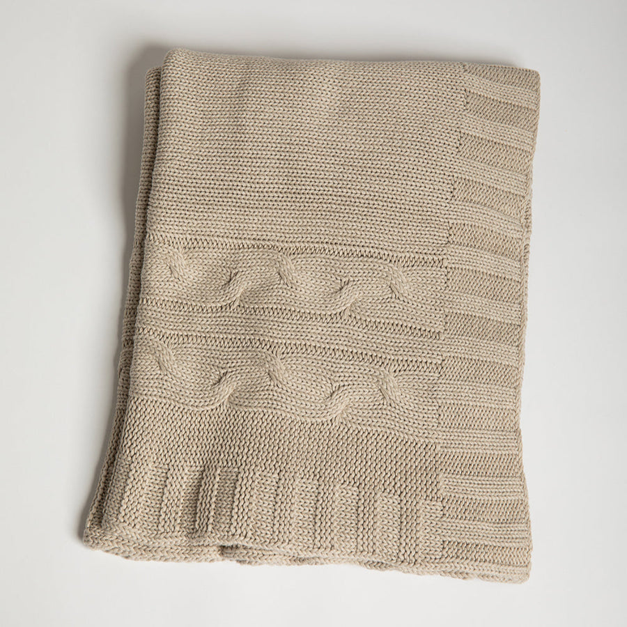 Classic Organic Cotton Throw Blanket